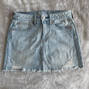 American Eagle Light wash Denim Skirt